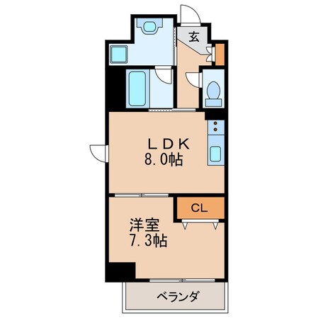 ディアコート白川の物件間取画像